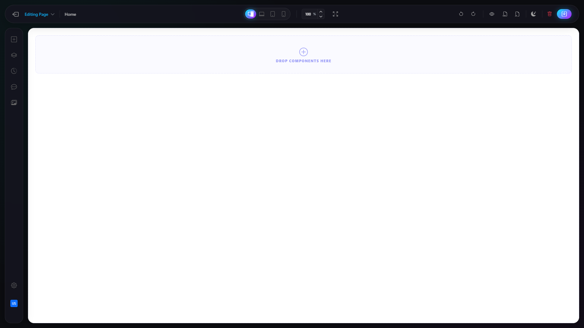 Web Build EX visual page editor