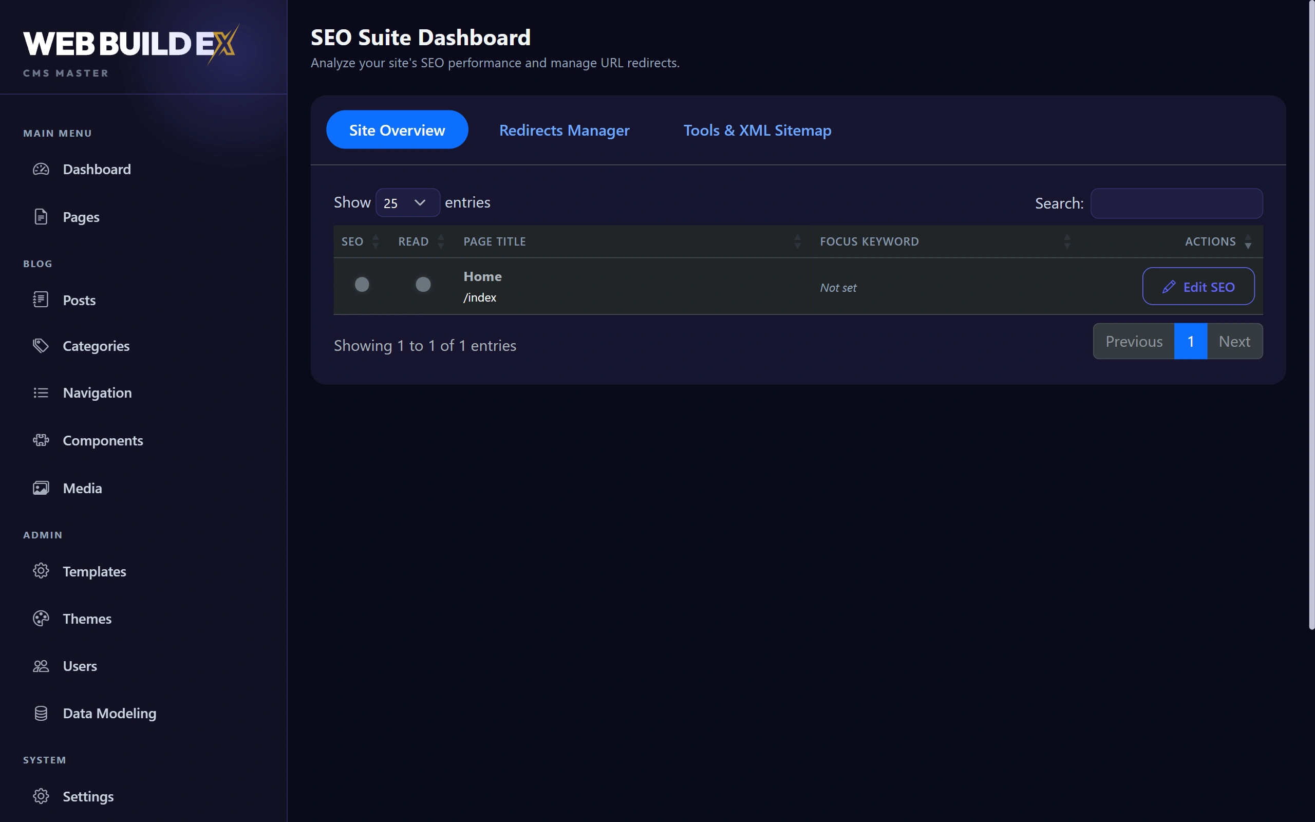 SEO Dashboard
